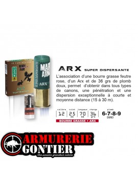 Cartouches MARY ARM ARX super dispersante Calibre 12/70