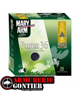 Cartouches MARY ARM PUMA 36 12/70/36 Bourre à Jupe 