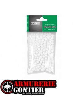Billes Umarex QAB 50 Cal.50 polymère blanc – Sachet 100