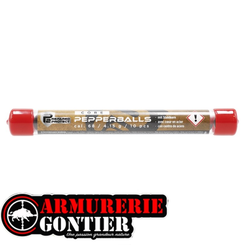 Billes Poivre PAVA Calibre .68 Umarex PEB68 – Tube de 10