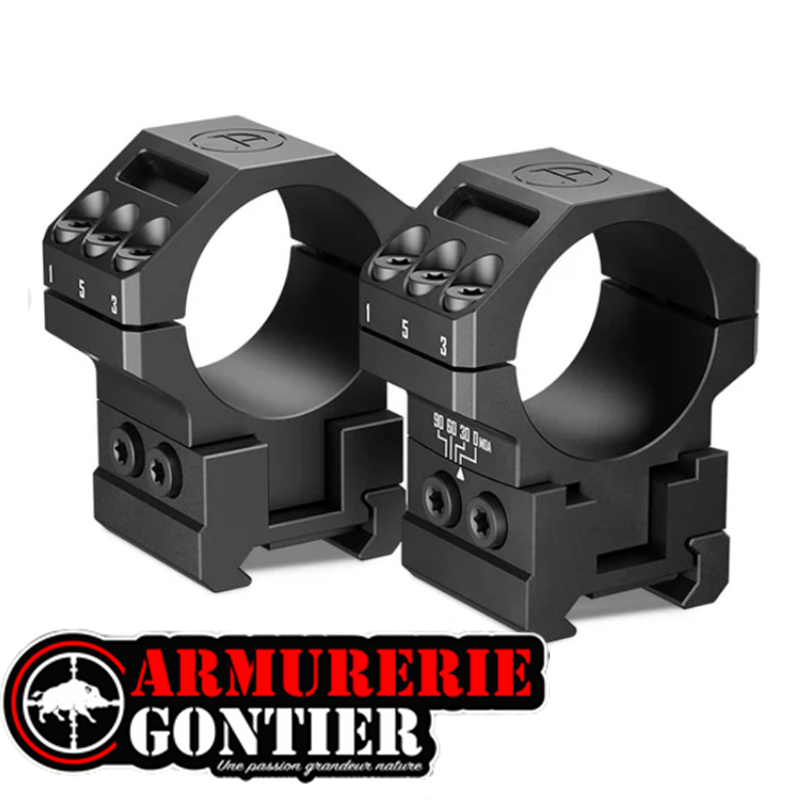 Colliers Lunette 34 mm DISCOVERYOPT 7075 – Réglables 30/60/90 MOA Picatinny
