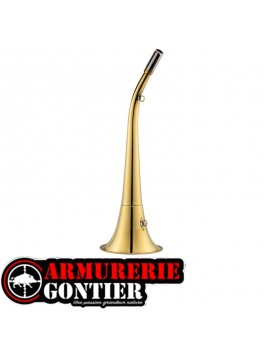 Corne ronde Compiègne 45 cm en laiton poli