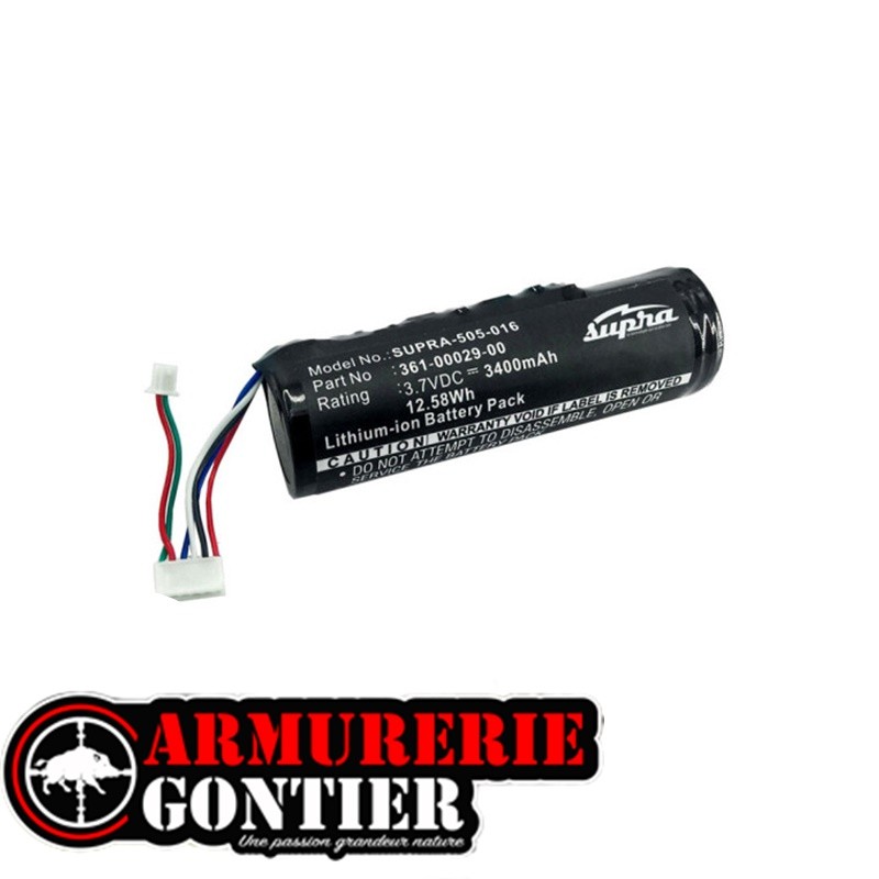 Batterie Supra Power 3400 mAh compatible Garmin DC30 / DC40