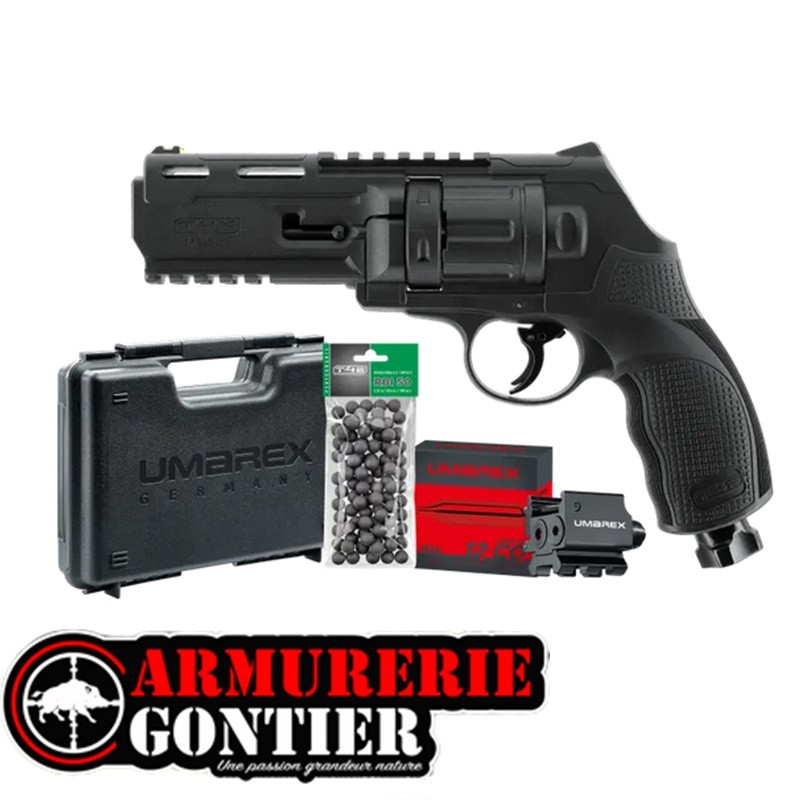 PACK PRET A TIRER T4E UMAREX TR50 GEN.2 CAL 50 - 13 J (100 BILLES, 5 CO2, MALLETTE)