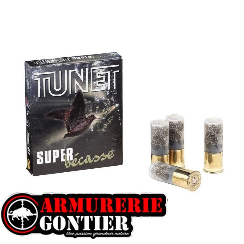 Cartouches TUNET Super Bécasse Calibre 12/70 Plomb N°9