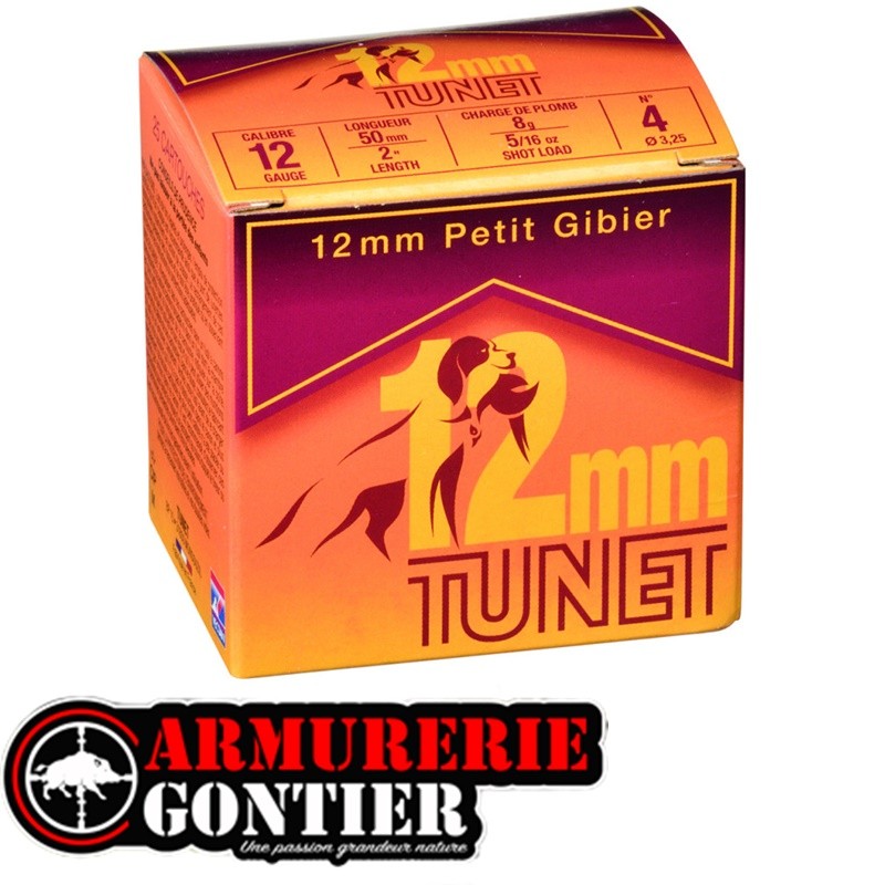 Cartouches Tunet 12 mm Petit Gibier 8 g