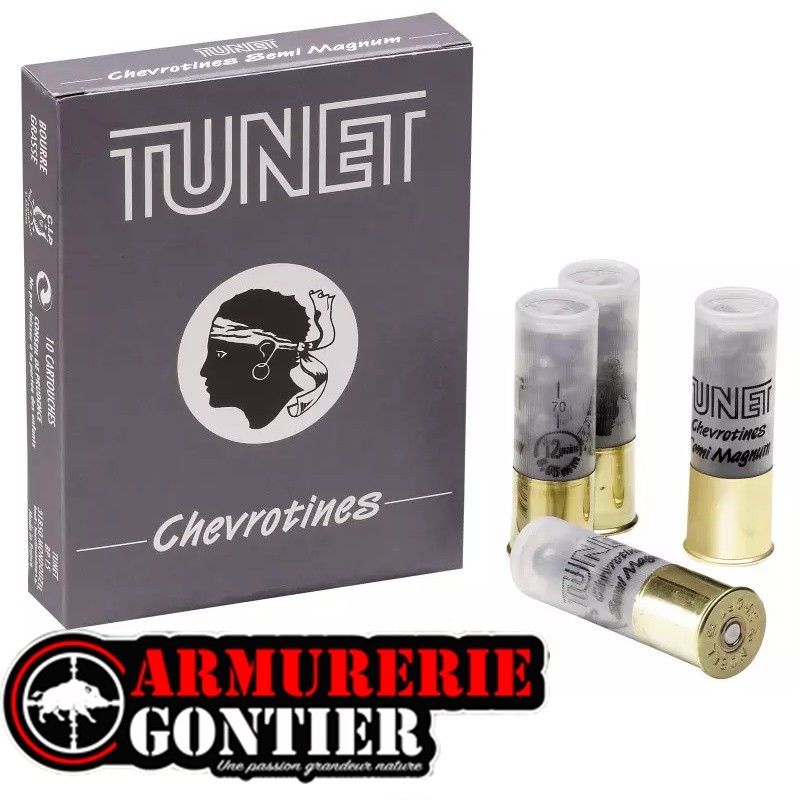 Chevrotine Tunet 12 Grains Semi-Magnum Calibre 12/70