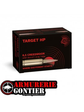 Munitions Geco Target HP 6.5 Creedmoor 130 gr (Boîte de 50)