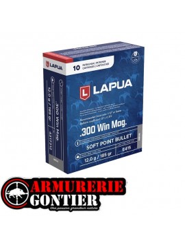 Munitions LAPUA Soft Point.300WM 12G 185GR (Boîte de 10)