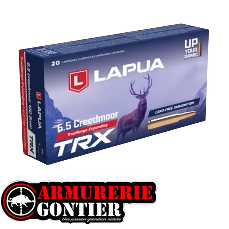 Munitions LAPUA TRX 6.5 CREEDMOOR 7.8G 120GR  boite de 20