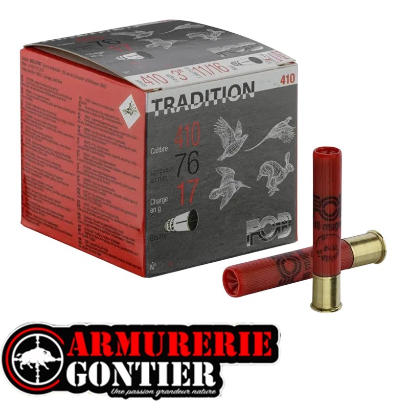 Cartouches FOB Tradition .410 Mag 17g