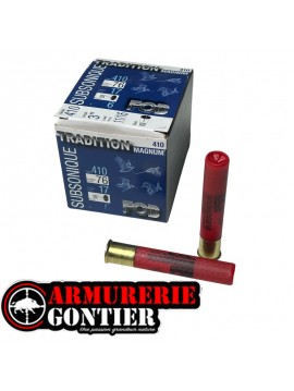 Cartouches FOB Tradition subsonique .410 Mag 17g