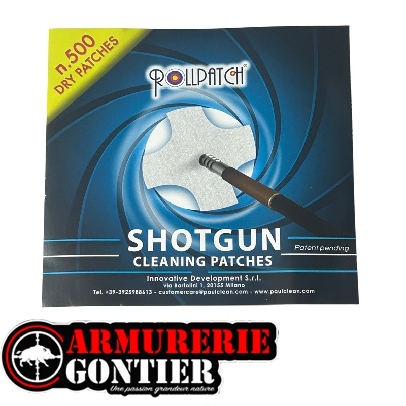 PAULCLEAN rouleau de 500 patchs calibre 12