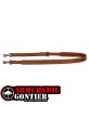 Bretelle pour fusil  en croûte de cuir avec mousquetons