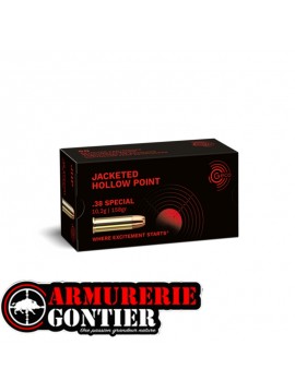 Munitions Geco 38 spécial JACKETED HOLLOW POINT 158 gr boite de 50