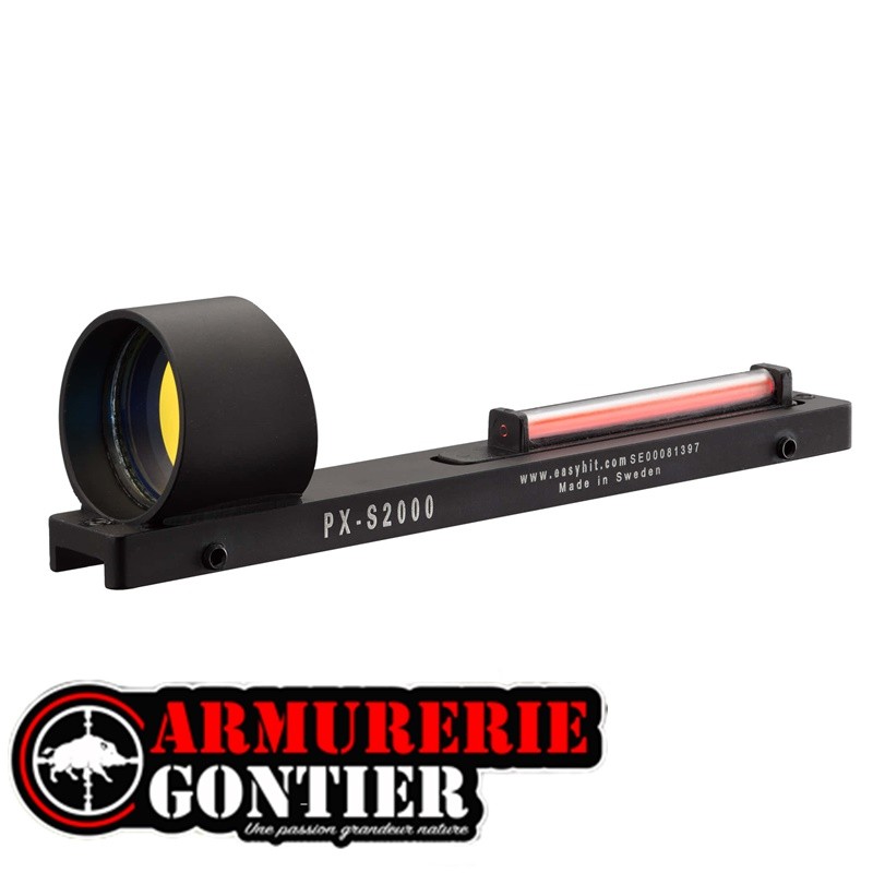 Viseur Point Rouge Easy Hit PX-S2000 Fibre Optique Sans Batterie