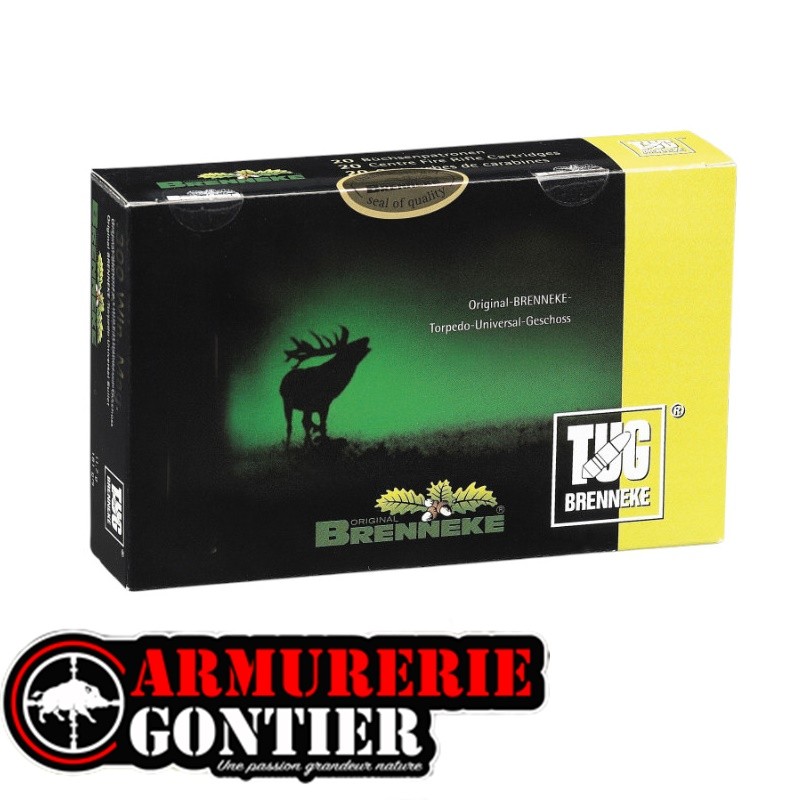 Munitions Brenneke TUG Calibre 9,3x62 293 gr (19 g)