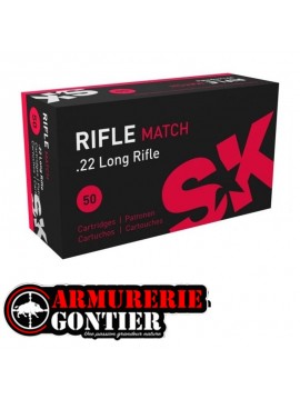 SK Rifle Match .22 LR 40 gr Boîte de 50 Cartouches