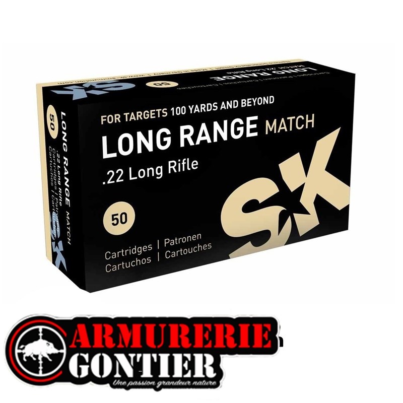SK LONG RANGE MATCH .22 LR 40 gr Boîte de 50 Cartouches