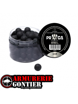 PRAGA billes en caoutchouc acier cal.68 x20