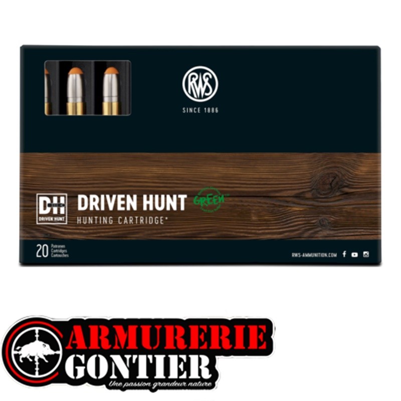 RWS Driven Hunt Green .300 WIN 10,7 g / 165 gr sans plomb – X20