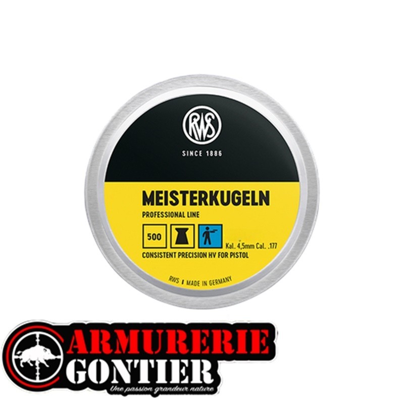plombs RWS Meisterkugeln 0,45 g Ø 4,50 mm