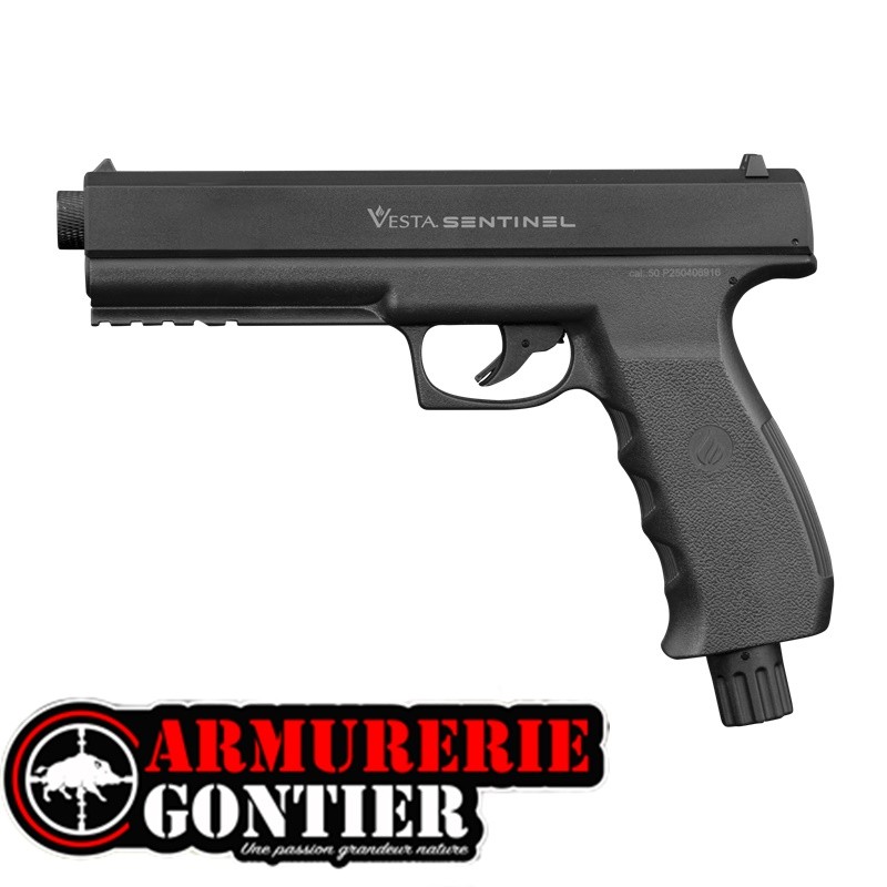 Pistolet de défense VESTA Sentinel C50 calibre .50 – 19 joules